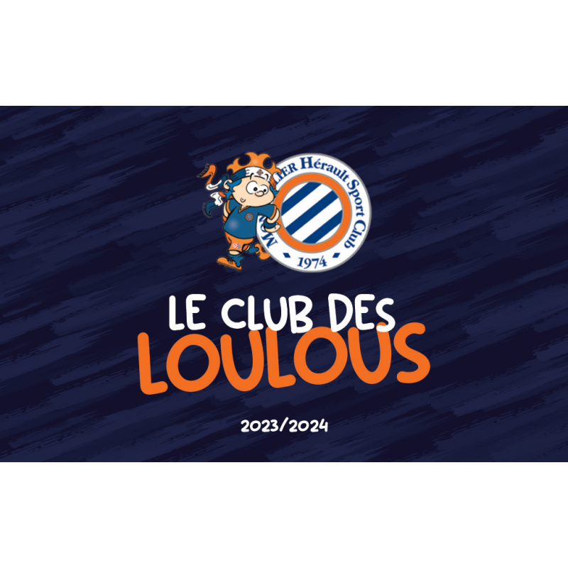 La carte CLUB DES LOULOUS 2023/2024